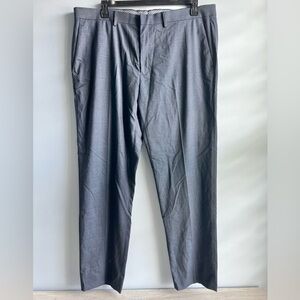 Men's J.M. Haggar Premium Tailored-Fit Stretch Flat-Front Suit Pants 40x32 Navy